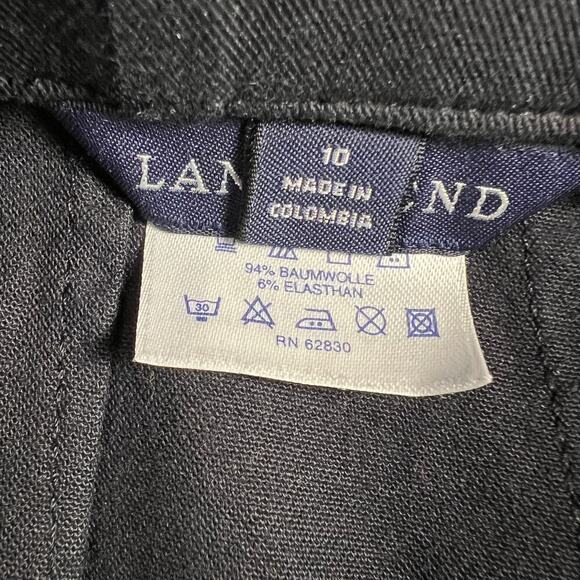Lands’ End Women’s Mid Rise Navy Blue Pull On Stretch Chino Pants Size 10 - Picture 5 of 8